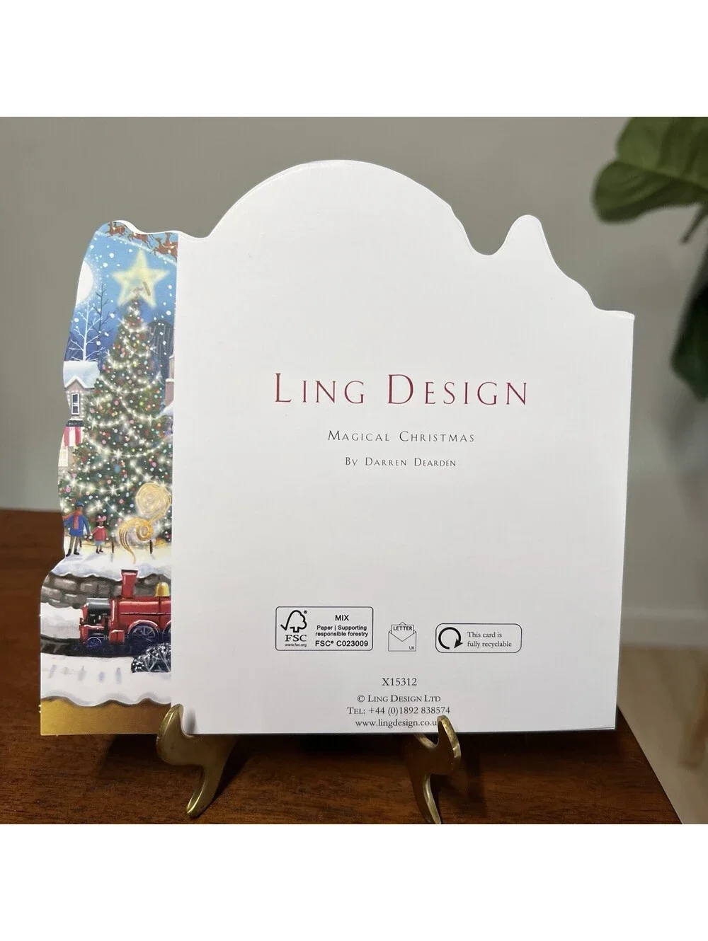 Ling Design Box Luxury Magical Christmas Cards Darren Dearden Gold Foil